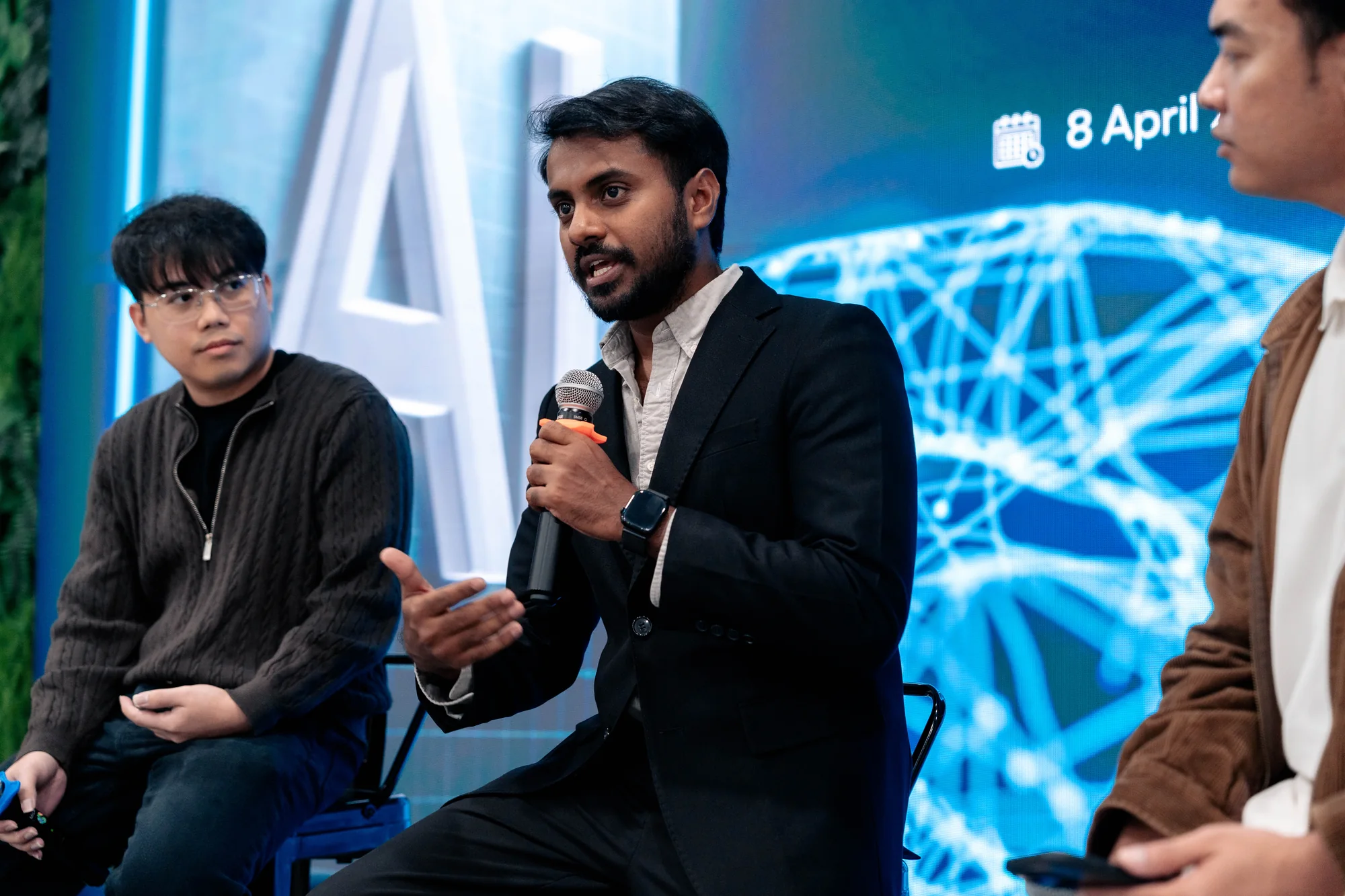 Panelist speaking during WOXA Group's internal AI learning session.